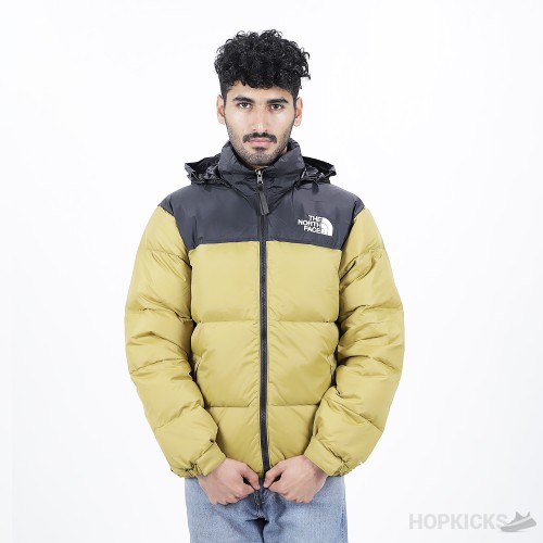 The North Face 1996 Retro Nuptse Star Jacket Almond Butter TNF Black High long sleeves Linen Shirt Solid end Batch